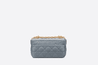 Cloud Blue Supple Cannage Calfskin Small Caro Bag - Women’s Leather Bag