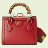 Red Diana Mini Tote Bag - Leather Women's Handbag - Bagsfits