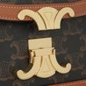 Tan Teen Triomphe Bag In Triomphe Canvas And Calfskin - Leather Women's Handbag - Bagsfits