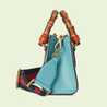 Light Blue Diana Mini Tote Bag - Leather Women's Handbag - Bagsfits