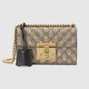 Padlock Small GG Bees Shoulder Bag - Leather Women's Handbag