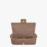 Baguette Canvas Bag - Leather Women's Handbag - Bagsfits