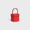 Bright Red Small Box Cuir Triomphe In Smooth Calfskin - Leather Women's Handbag - Bagsfits