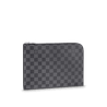Pochette Jour Pm Damier Graphite - Leather Men's Wallet