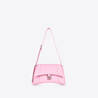 Downtown Medium Shoulder Bag In Pink - Leather Women's Handbag - Bagsfits