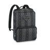 Utilitary Backpack Monogram Stripes Eclipse Leather Bag - Leather Men's Handbag - Bagsfits