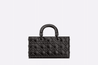 Black Cannage Calfskin With Diamond Motif - Leather Women's Handbag - Bagsfits