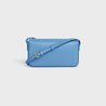 Azure Triomphe Shoulder Bag In Shiny Calfskin - Leather Women's Handbag - Bagsfits