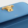Azure Triomphe Shoulder Bag In Shiny Calfskin - Leather Women's Handbag - Bagsfits