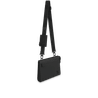 Black Messenger Voyage Aerogram Leather Bag - Leather Men's Handbag - Bagsfits