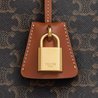 Tan Horizontal Cabas In Triomphe Canvas And Calfskin - Leather Women's Handbag - Bagsfits