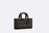 Black Cannage Calfskin With Diamond Motif - Leather Women's Handbag - Bagsfits