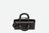 Black Cannage Calfskin With Diamond Motif - Leather Women's Handbag - Bagsfits