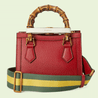 Red Diana Mini Tote Bag - Leather Women's Handbag - Bagsfits