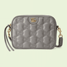 Dusty Grey GG Matelassé Leather Shoulder Bag - Leather Women's Handbag - Bagsfits