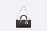 Black Cannage Lambskin Lady D-Joy Bag - Leather Women's Handbag - Bagsfits