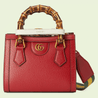 Red Diana Mini Tote Bag - Leather Women's Handbag - Bagsfits