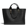Black Straw Large Shopping Bag - Leather's Women Shoulder Bag