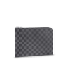 Pochette Jour Pm Damier Graphite - Leather Men's Wallet