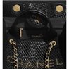 Black Straw Large Shopping Bag - Leather's Women Shoulder Bag