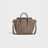 Souris Nano Luggage Bag In Drummed Calfskin - Leather Women's Handbag - Bagsfits