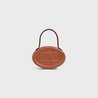 Tan Oval Minaudiere Cuir Triomphe In Smooth Calfskin - Leather Women's Handbag - Bagsfits