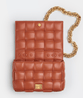 Maple Chain Cassette Leather Bag - Leather Women's Handbag - Bagsfits
