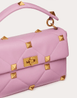 Large Roman Stud The Shoulder Bag In Nappa With Chain - Leather Women's Handbag - Bagsfits