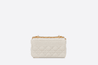 Ivory Supple Cannage Calfskin Small Caro Bag - Women’s Leather Bag
