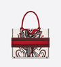 Latte Multicolor Cupidon Medium Book Tote Bag - Leather Women's Handbag - Bagsfits
