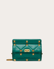 Large Roman Stud The Shoulder Bag In Nappa With Chain - Leather Women's Handbag - Bagsfits