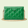Bright Green GG Matelassé Leather Shoulder Bag - Leather Women's Handbag - Bagsfits