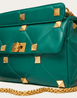 Large Roman Stud The Shoulder Bag In Nappa With Chain - Leather Women's Handbag - Bagsfits
