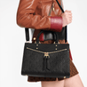 Sully PM Monogram Empreinte Leather in Black - Leather Women's Handbag