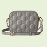 Dusty Grey GG Matelassé Leather Shoulder Bag - Leather Women's Handbag - Bagsfits