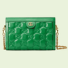Bright Green GG Matelassé Leather Shoulder Bag - Leather Women's Handbag - Bagsfits
