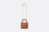 Blush Ultramatte Cannage Calfskin Mini Lady Bag - Leather Women's Handbag - Bagsfits