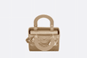 Beige Patent Cannage Calfskin Small Lady Bag - Leather Women's Handbag - Bagsfits