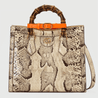 Natural Diana Small Python Tote Bag - Leather Women's Handbag - Bagsfits