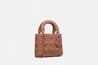 Blush Ultramatte Cannage Calfskin Mini Lady Bag - Leather Women's Handbag - Bagsfits