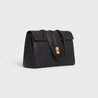 Black Medium Soft 16 Bag In Supple Rained Calfskin - Leather Women's Handbag - Bagsfits