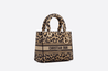 Beige Multicolor Mizza Embroidery Medium Lady D-Lite Bag - Women’s Leather Bag