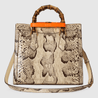 Natural Diana Small Python Tote Bag - Leather Women's Handbag - Bagsfits