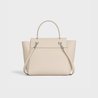 Ivory Nano Belt Bag In Grained Calfskin - Leather Women's Handbag - Bagsfits