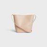 Nude Small Bucket Cuir Triomphe In Smooth Calfskin - Leather Women's Handbag - Bagsfits
