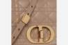 Warm Taupe Supple Cannage Calfskin Medium Caro Bag - Leather Women's Handbag - Bagsfits