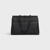 Black Medium Soft 16 Bag In Supple Rained Calfskin - Leather Women's Handbag - Bagsfits