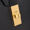 Black Medium Soft 16 Bag In Supple Rained Calfskin - Leather Women's Handbag - Bagsfits
