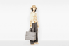 Gray Oblique Embroidery Book Tote - Women’s Leather Bag