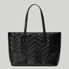 Black GG Marmont Large Tote Bag - Leather Women's Handbag - Bagsfits